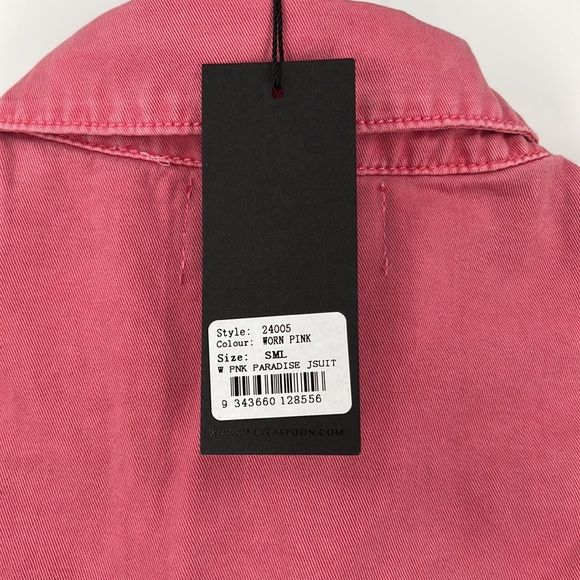 One Teaspoon Paradise Utility Jumpsuit in Worn Pink Small - Picture 8 of 13